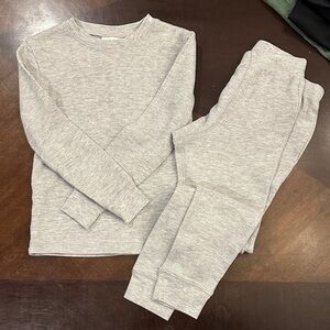 Cat & Jack Heather Gray Cotton Long Underwear